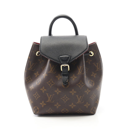 モンスリ NM BB モノグラム バックパック リュックサック PVC レザー ブラウン ブラック ルイヴィトン バッグ LOUIS VUITTON