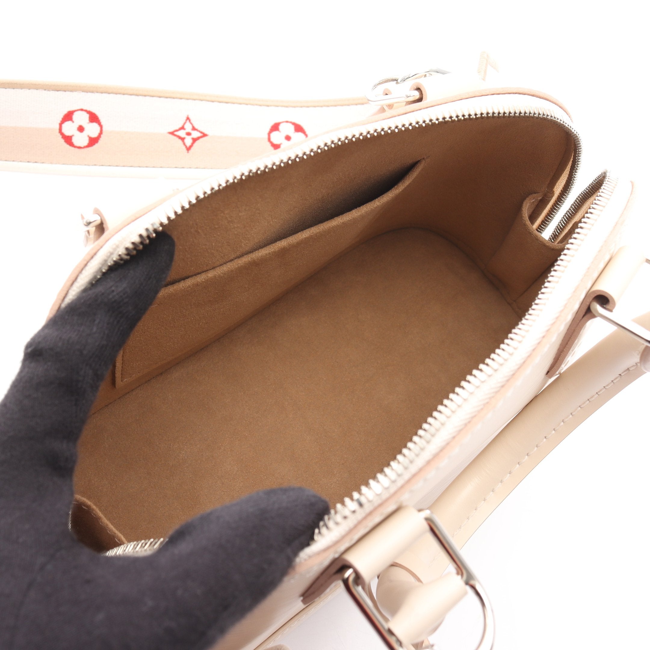 アルマBB エピ クオーツ ハンドバッグ レザー アイボリー 2WAY ルイ