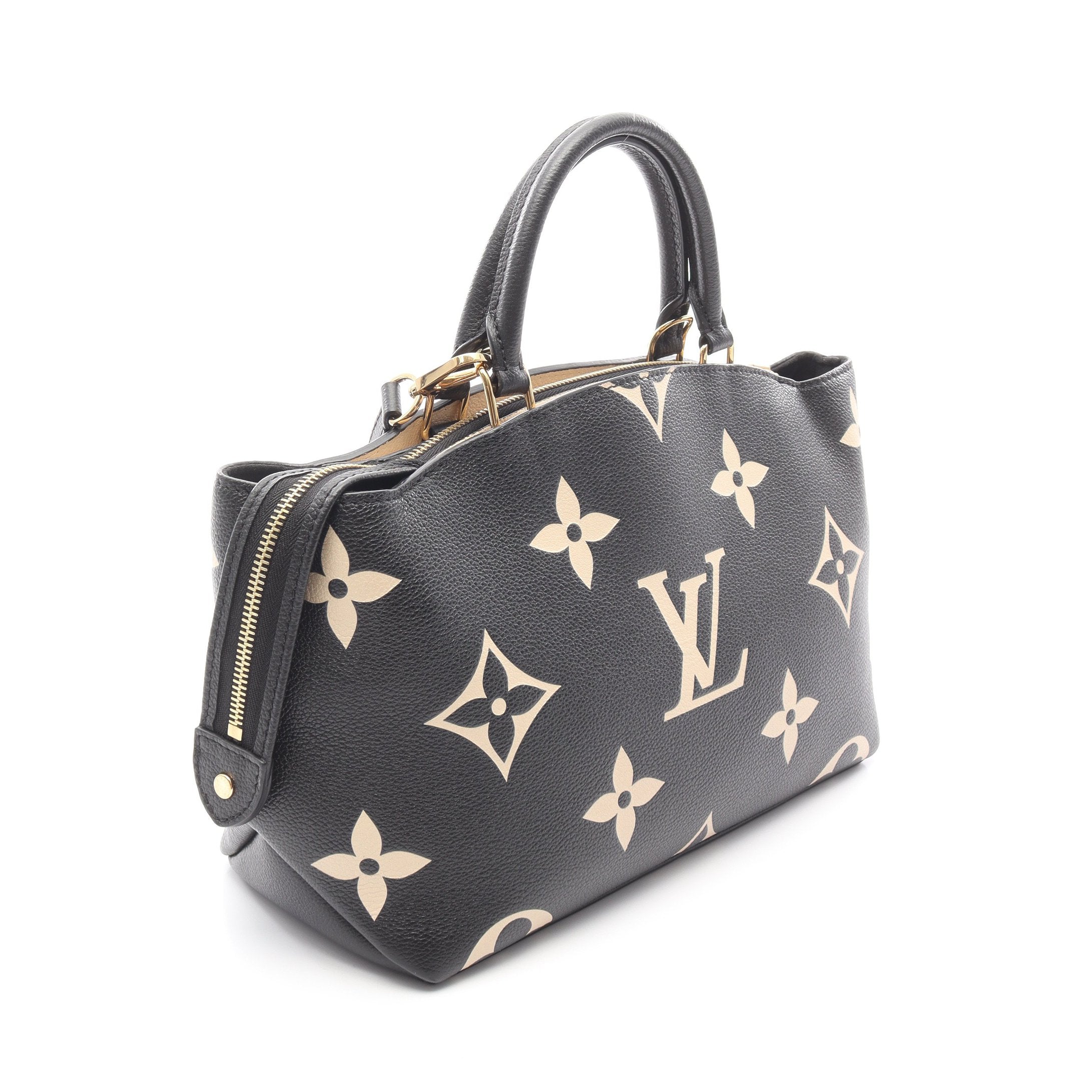 プティ パレPM バイカラーモノグラムアンプラント ハンドバッグ レザー