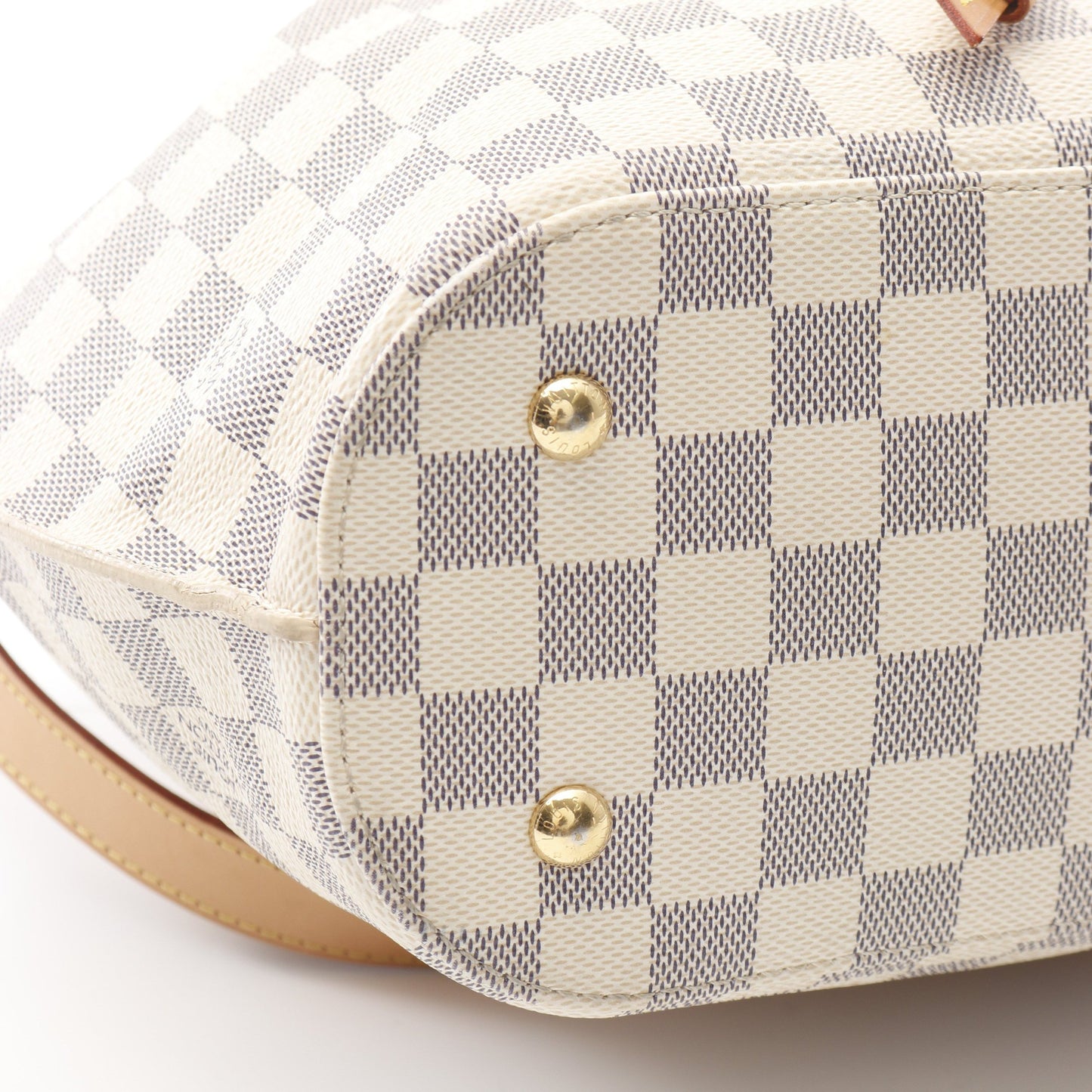 ジロラッタ ダミエアズール ローズバレリーヌ ハンドバッグ トートバッグ PVC レザー ホワイト 2WAY ルイヴィトン バッグ LOUIS VUITTON