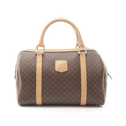 マカダム ミニボストンバッグ PVC レザー ブラウン セリーヌ バッグ CELINE