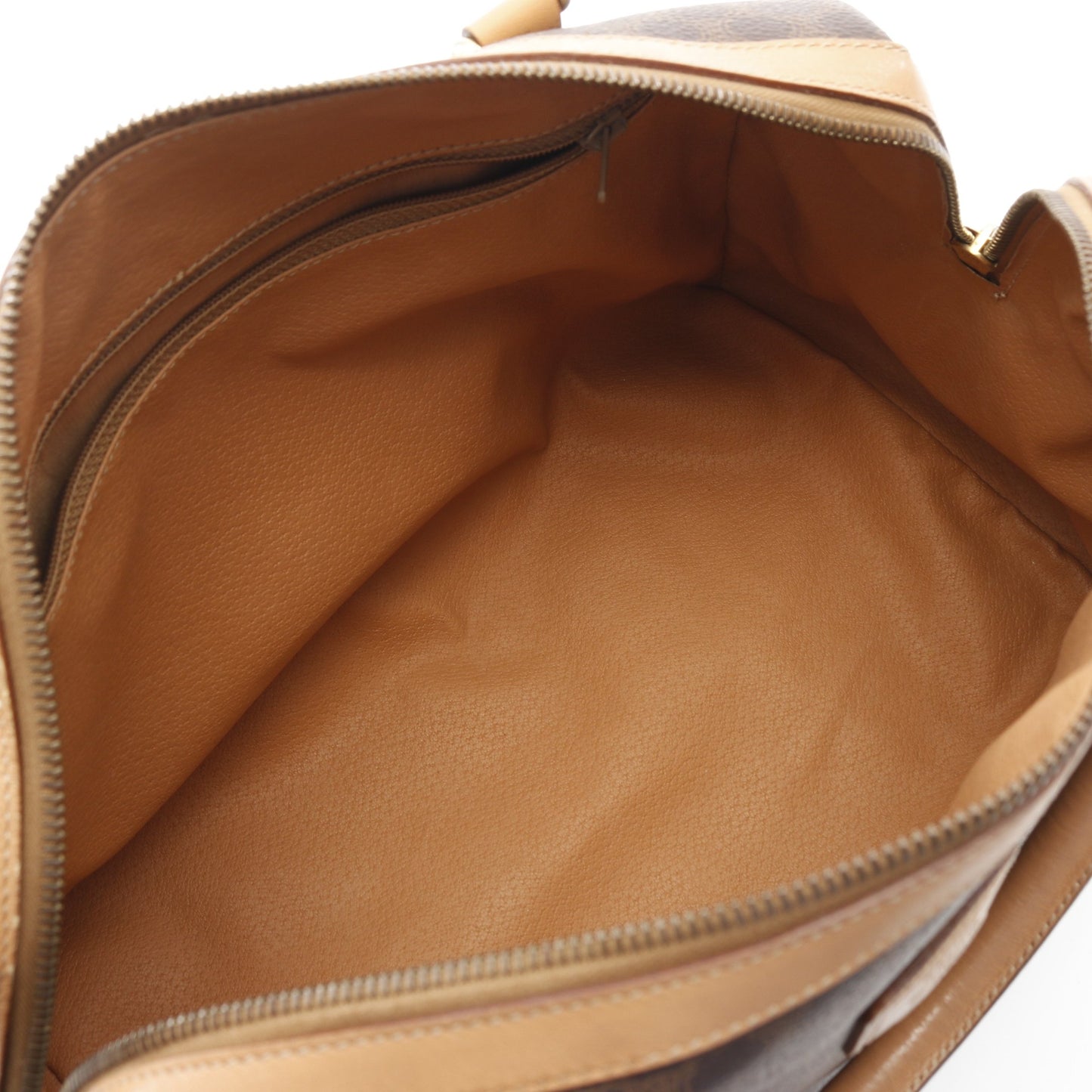 マカダム ミニボストンバッグ PVC レザー ブラウン セリーヌ バッグ CELINE