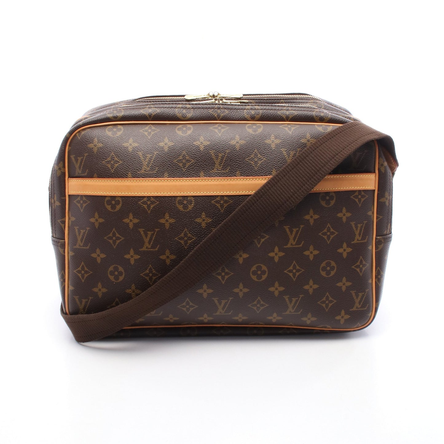 リポーターGM モノグラム ショルダーバッグ PVC レザー ブラウン ルイヴィトン バッグ LOUIS VUITTON