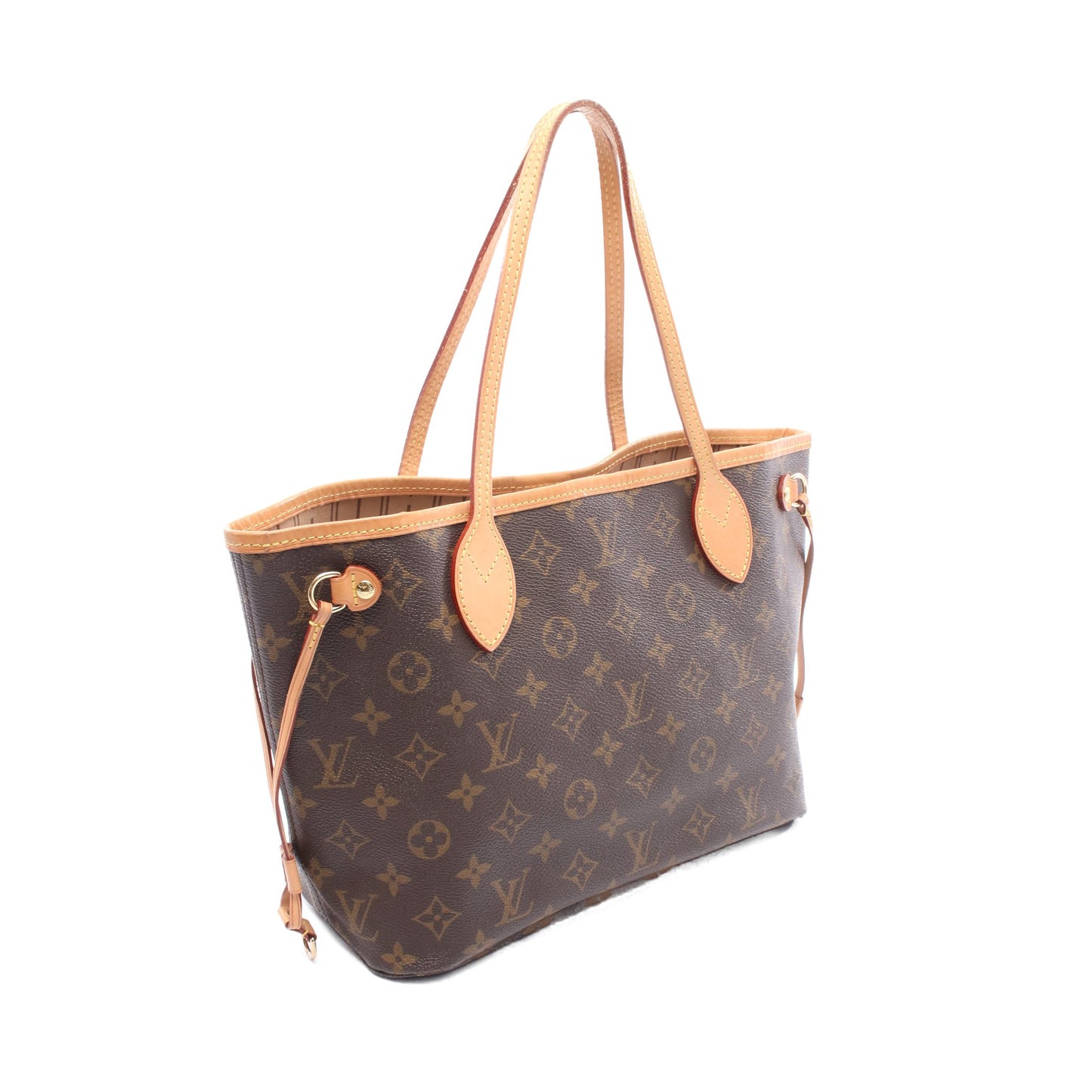 ネヴァーフルPM モノグラム ハンドバッグ トートバッグ PVC レザー ブラウン ルイヴィトン バッグ LOUIS VUITTON