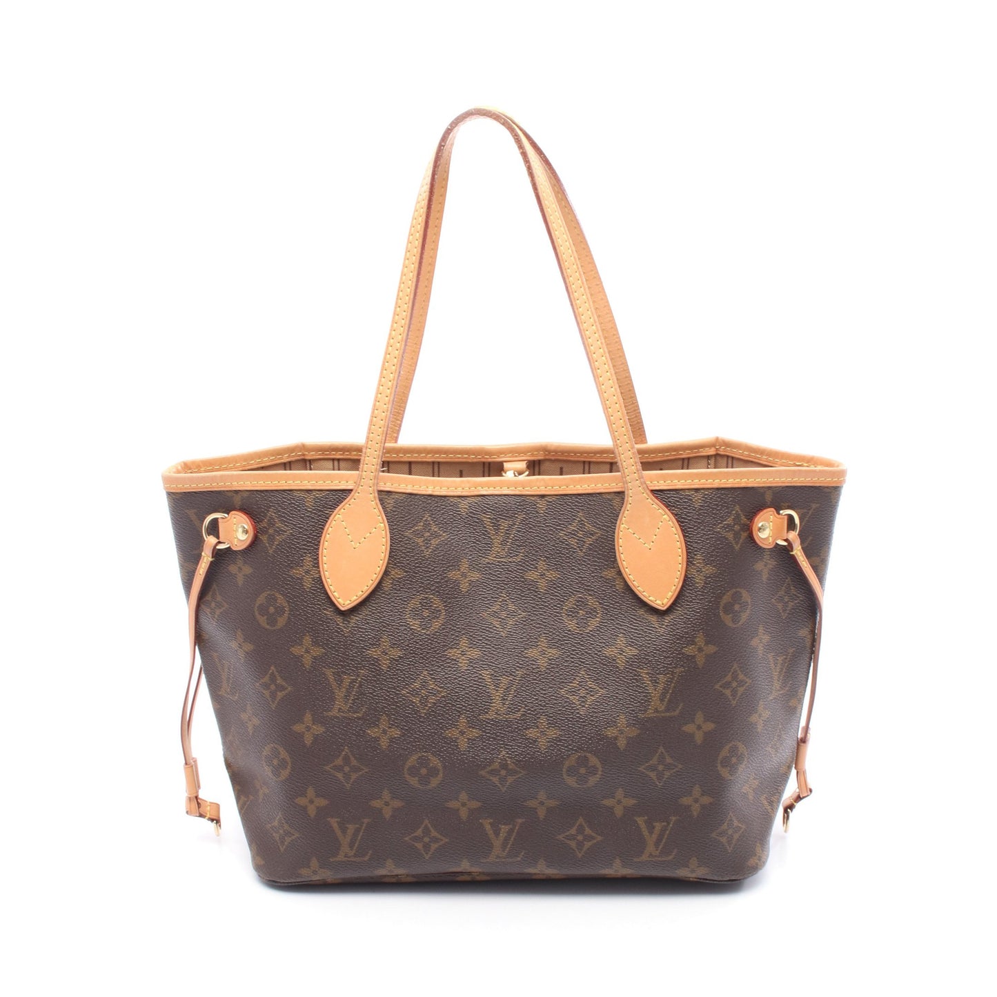 ネヴァーフルPM モノグラム ハンドバッグ トートバッグ PVC レザー ブラウン ルイヴィトン バッグ LOUIS VUITTON