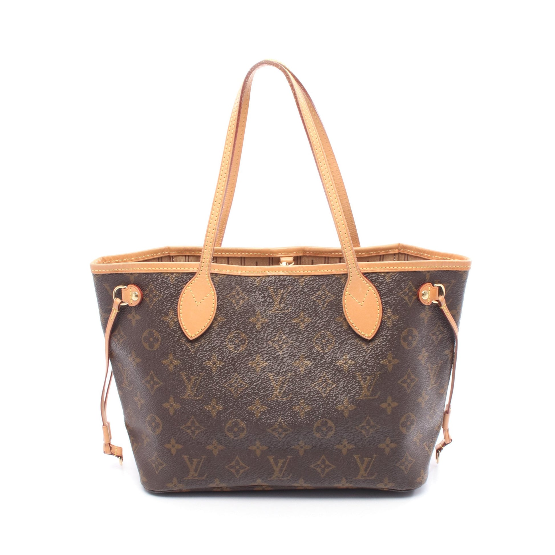 ネヴァーフルPM モノグラム ハンドバッグ トートバッグ PVC レザー ブラウン ルイヴィトン バッグ LOUIS VUITTON