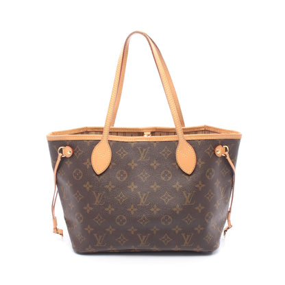ネヴァーフルPM モノグラム ハンドバッグ トートバッグ PVC レザー ブラウン ルイヴィトン バッグ LOUIS VUITTON