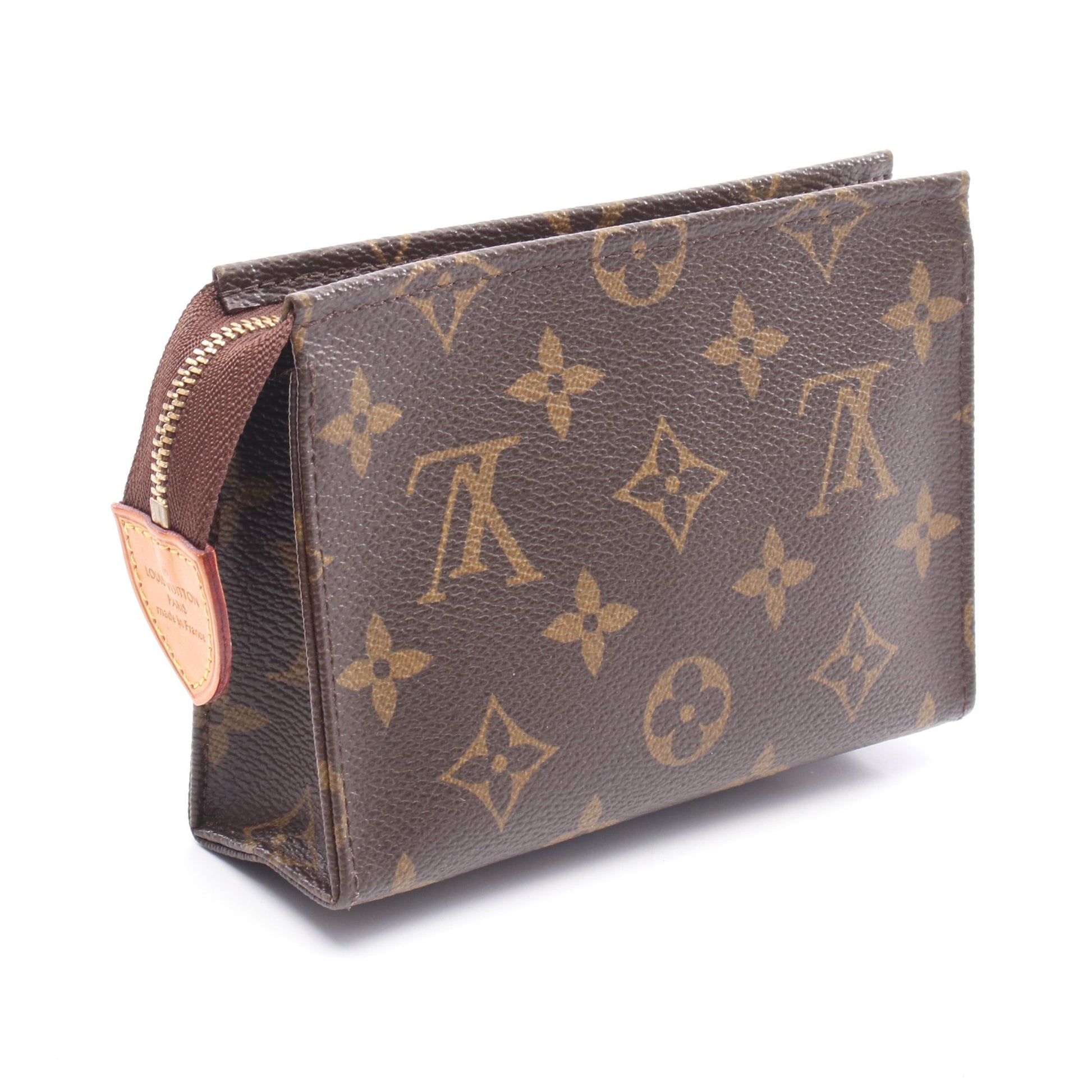 ポッシュ トワレ15 モノグラム コスメポーチ PVC レザー ブラウン ルイヴィトン 財布・小物 LOUIS VUITTON