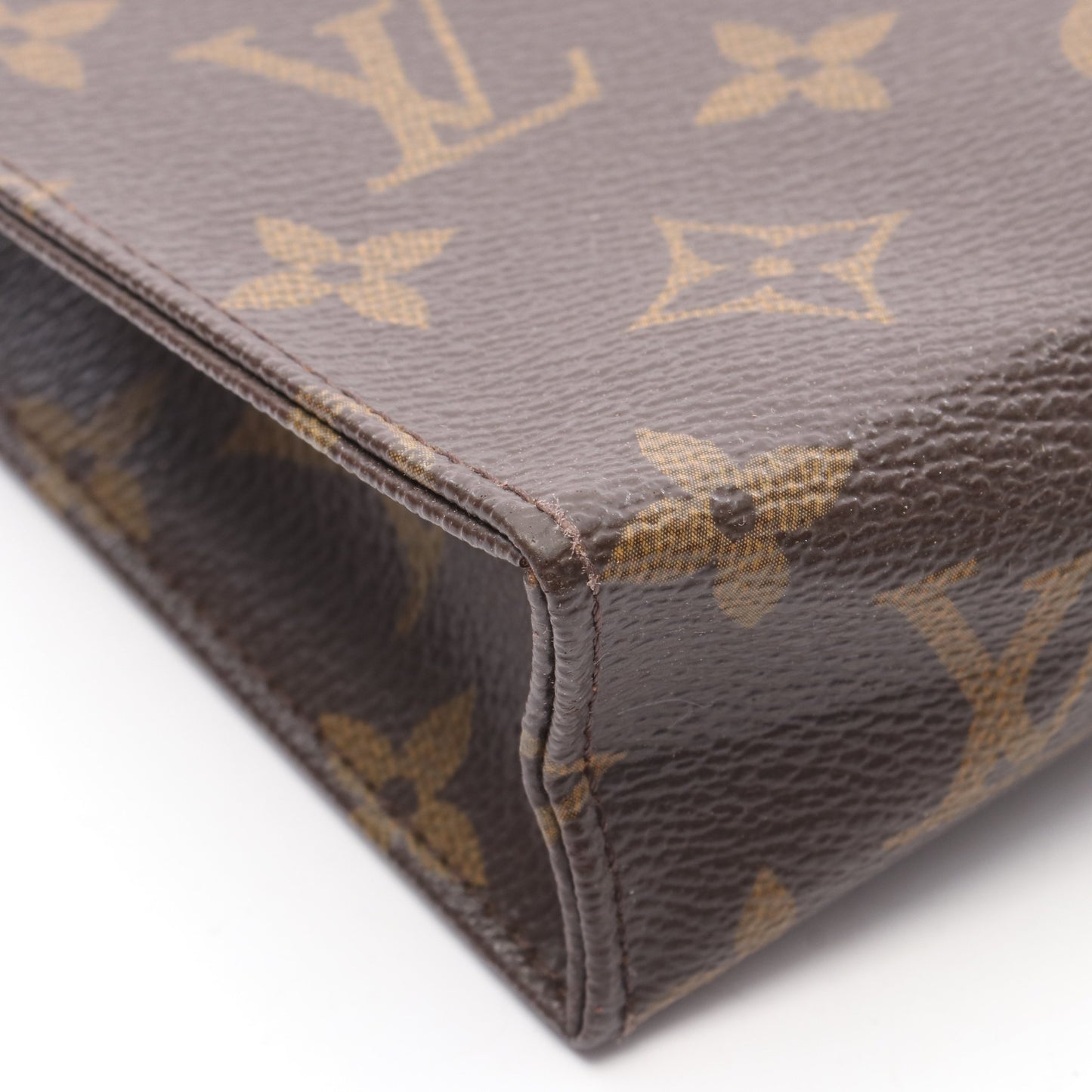 ポッシュ トワレ15 モノグラム コスメポーチ PVC レザー ブラウン ルイヴィトン 財布・小物 LOUIS VUITTON