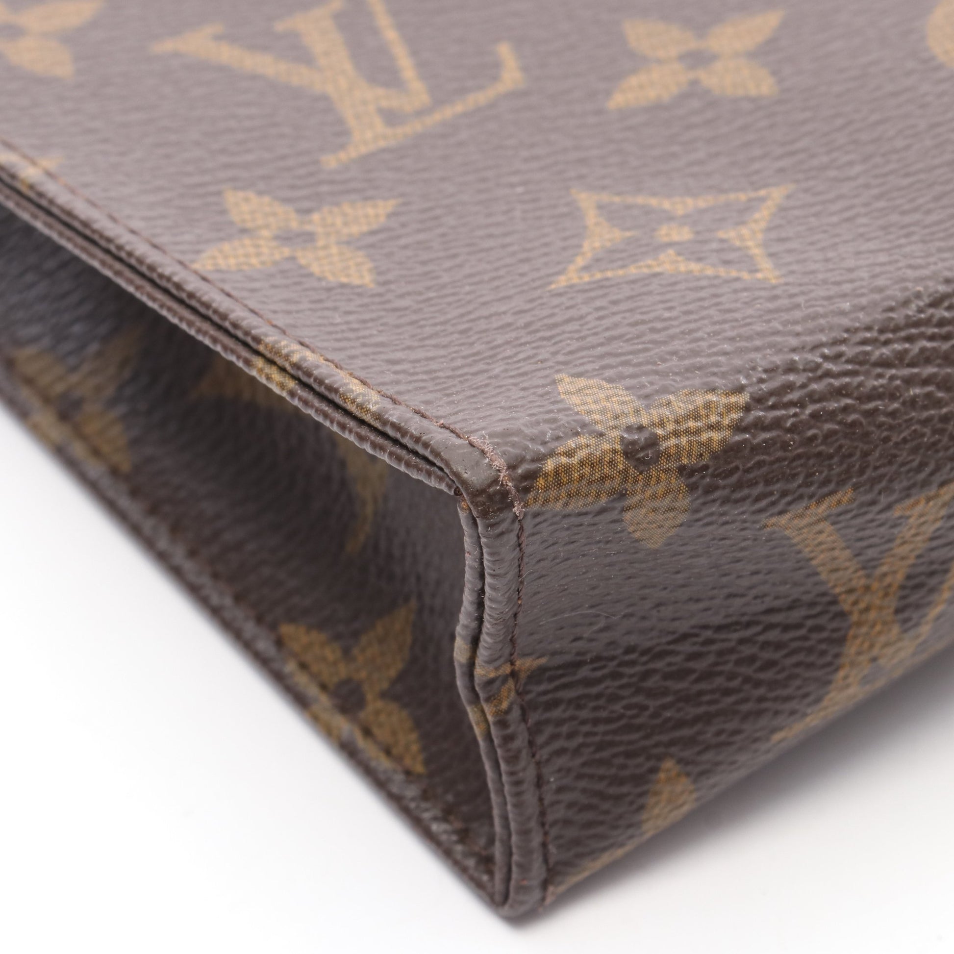 ポッシュ トワレ15 モノグラム コスメポーチ PVC レザー ブラウン ルイヴィトン 財布・小物 LOUIS VUITTON