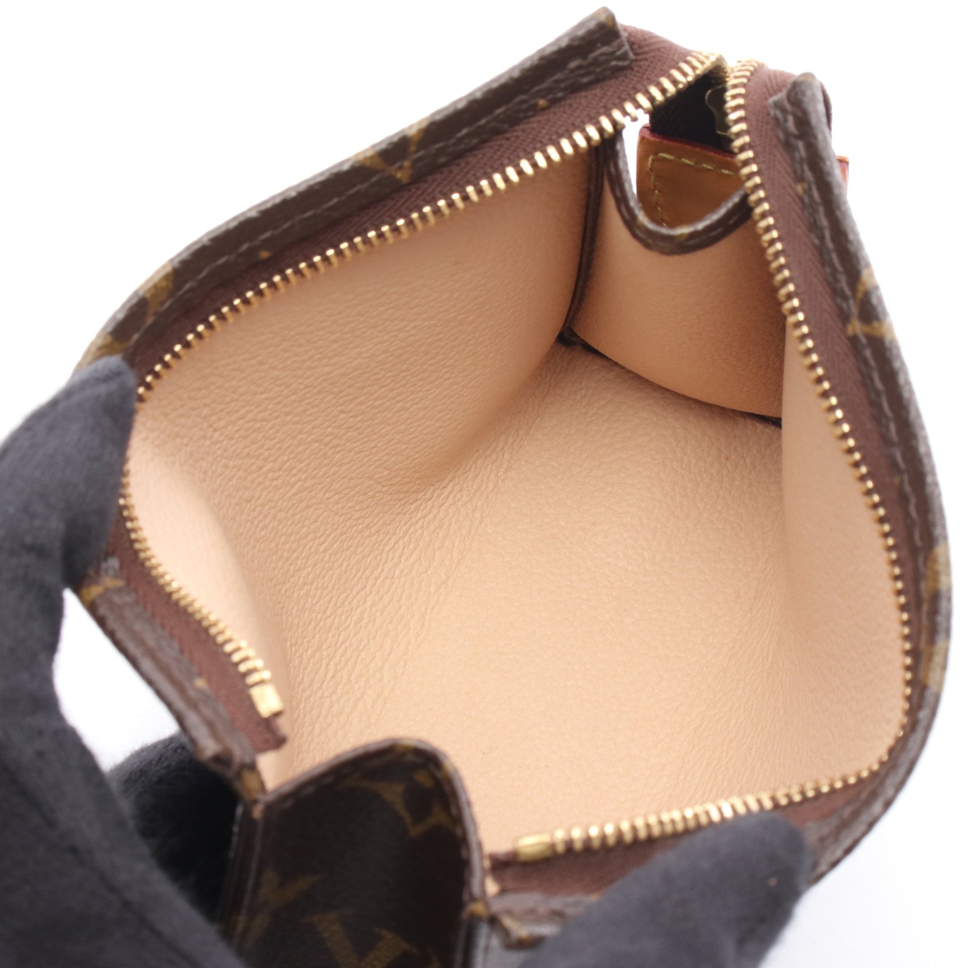 ポッシュ トワレ15 モノグラム コスメポーチ PVC レザー ブラウン ルイヴィトン 財布・小物 LOUIS VUITTON