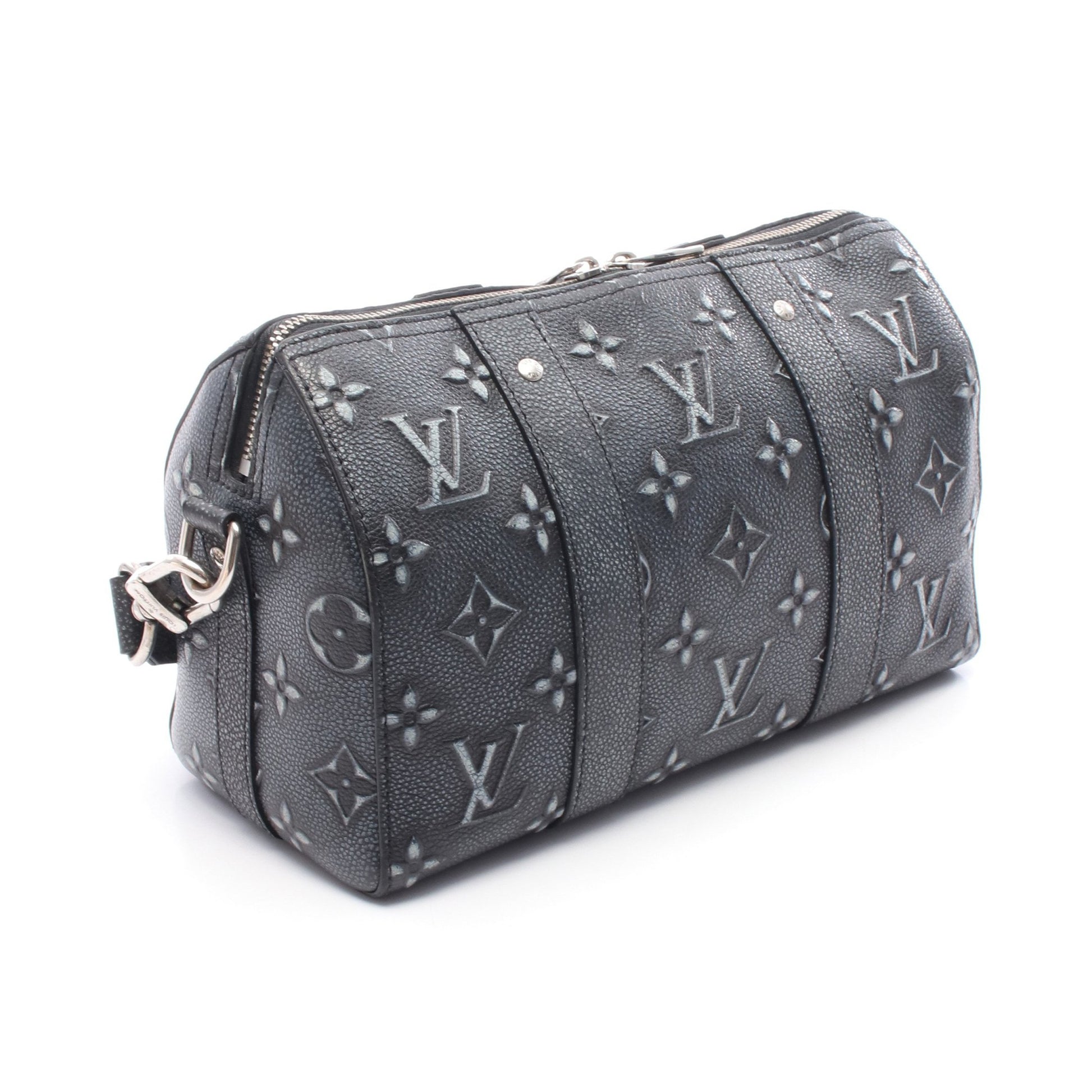 シティ キーポル モノグラム チャコール ショルダーバッグ レザー ダークグレー ルイヴィトン バッグ LOUIS VUITTON