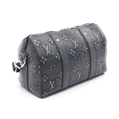 シティ キーポル モノグラム チャコール ショルダーバッグ レザー ダークグレー ルイヴィトン バッグ LOUIS VUITTON