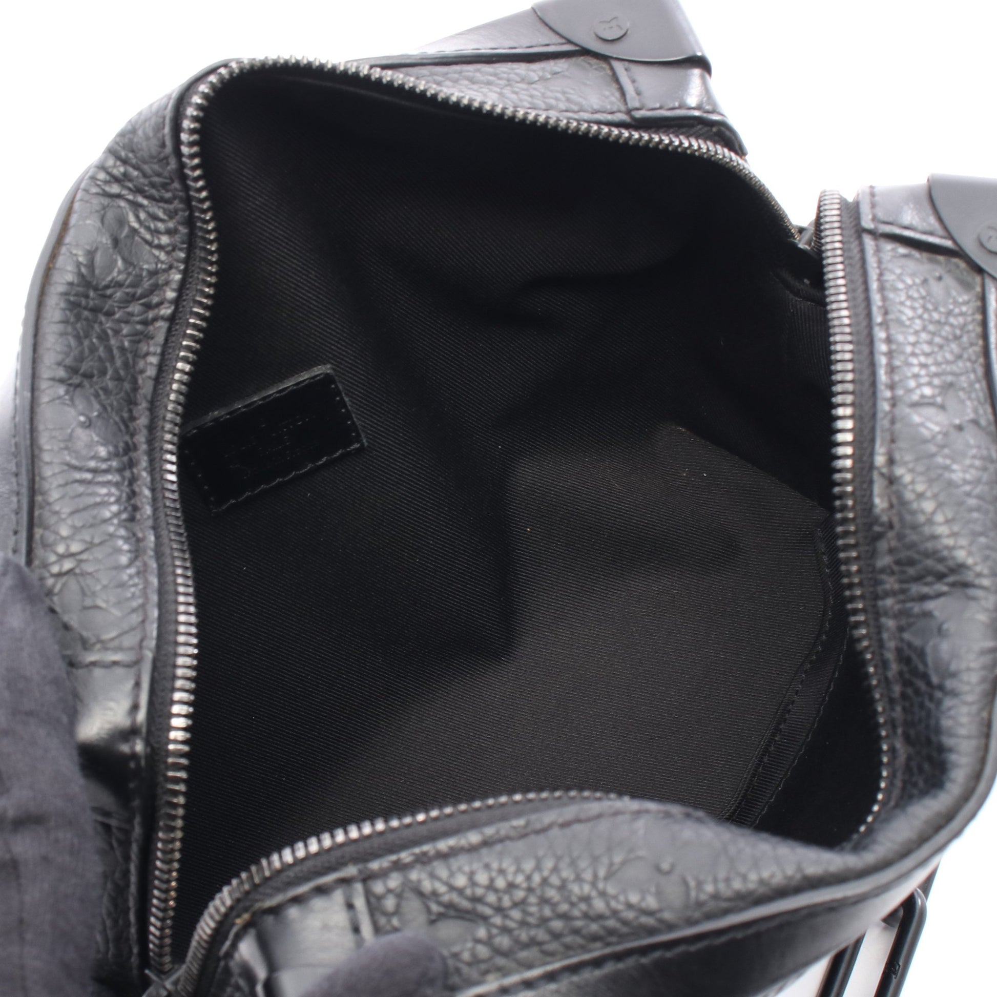 ソフトトランク モノグラムトリヨン ノワール ショルダーバッグ レザー ブラック ルイヴィトン バッグ LOUIS VUITTON