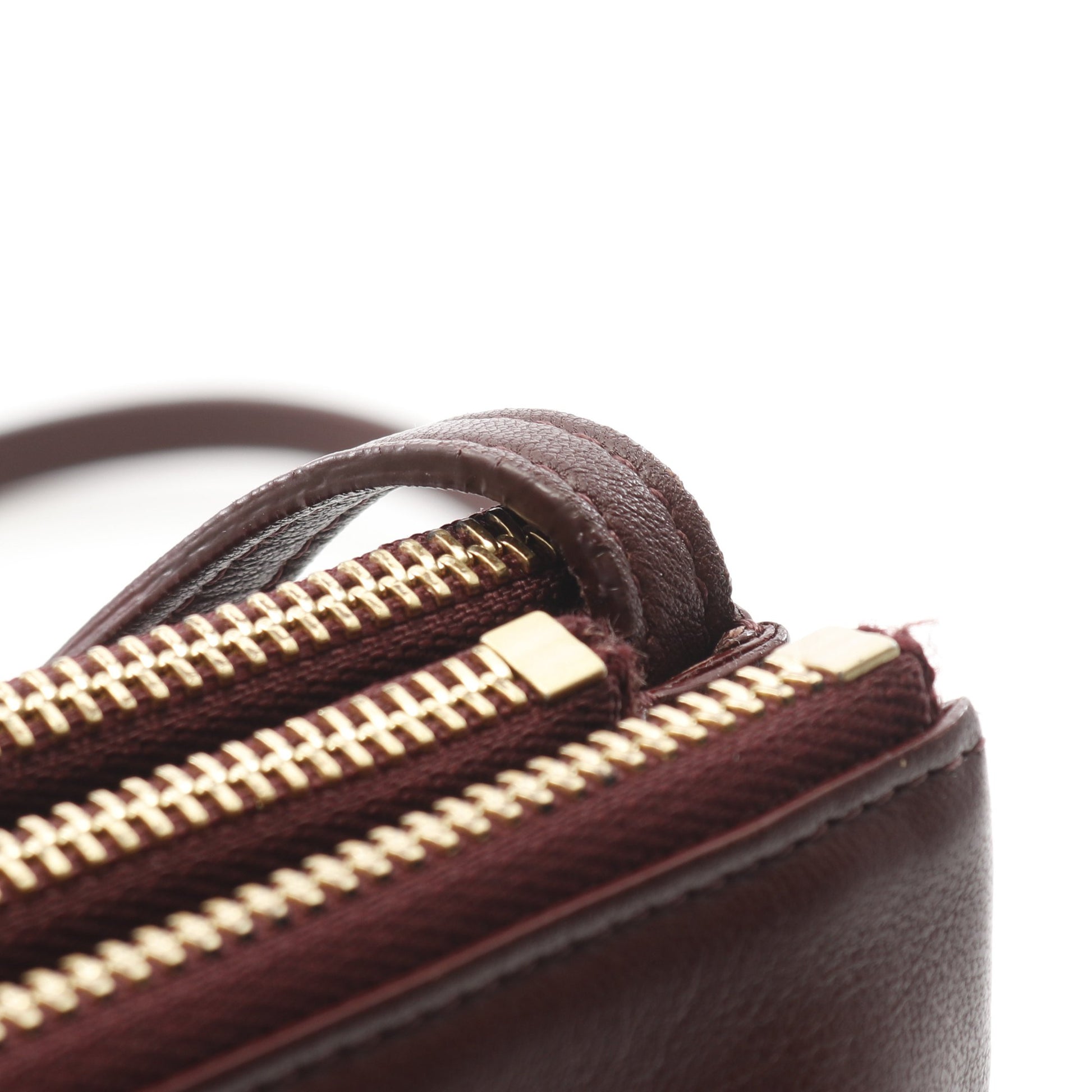 TRIO SMALL トリオ スモール ショルダーバッグ レザー ボルドー セリーヌ バッグ CELINE