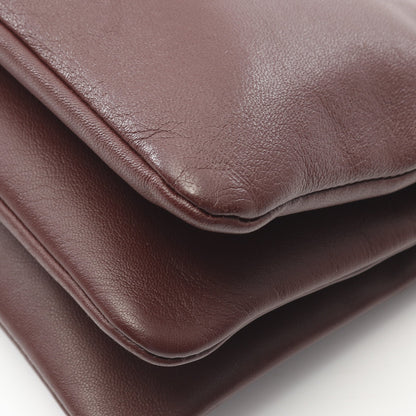 TRIO SMALL トリオ スモール ショルダーバッグ レザー ボルドー セリーヌ バッグ CELINE