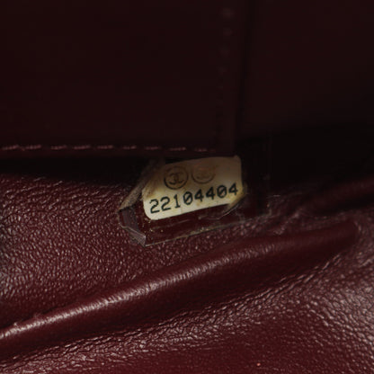 ココマーク Wチェーンショルダーバッグ レザー ブラック ゴールド金具 シャネル バッグ CHANEL