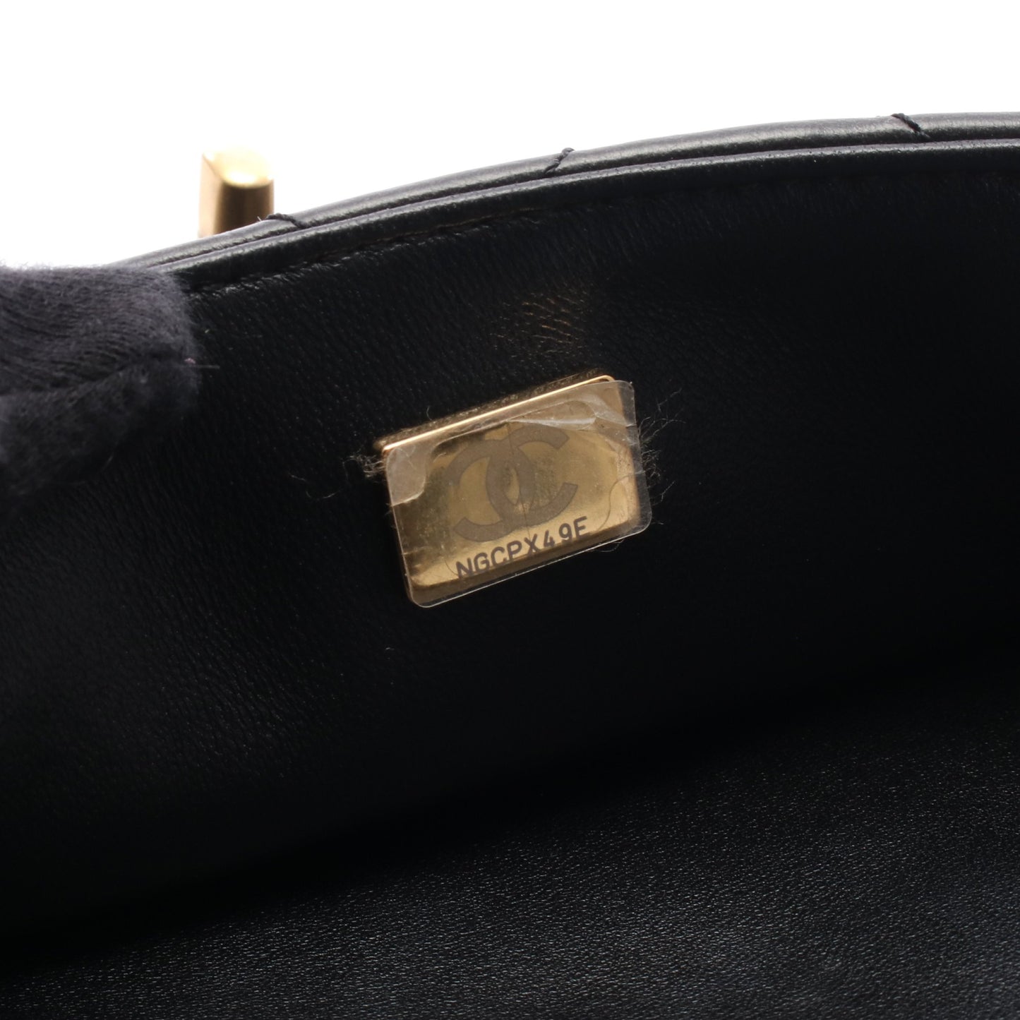19 ディズヌフ マトラッセ チェーンショルダーバッグ ラムスキン ブラック ゴールド金具 シャネル バッグ CHANEL