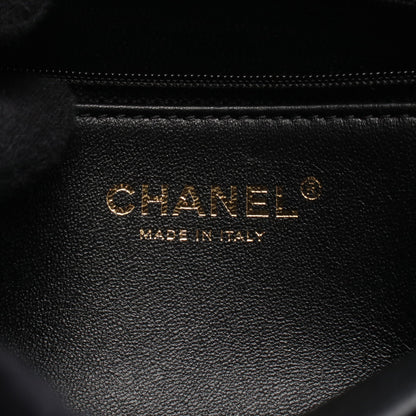 19 ディズヌフ マトラッセ チェーンショルダーバッグ ラムスキン ブラック ゴールド金具 シャネル バッグ CHANEL
