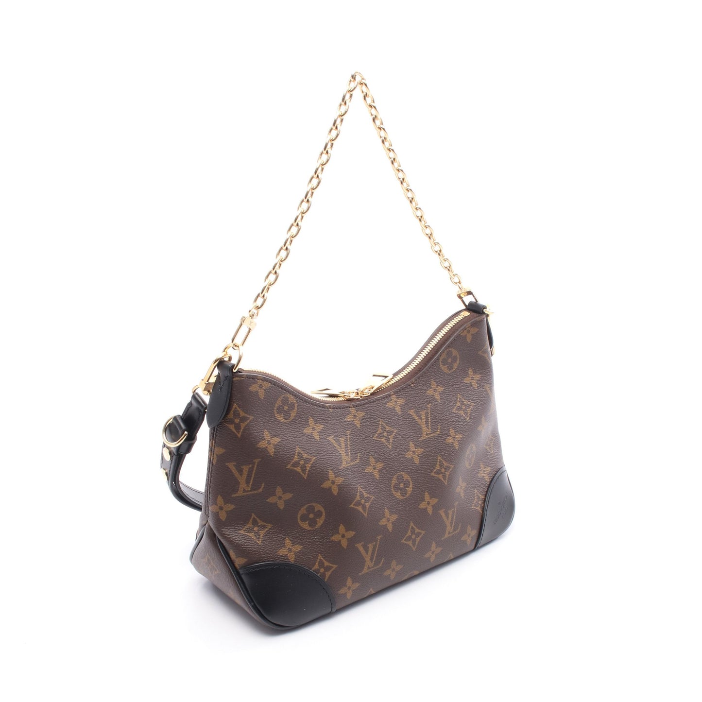 ブーローニュ NM モノグラム ノワール チェーンハンドバッグ PVC レザー ブラウン ブラック 2WAY ルイヴィトン バッグ LOUIS VUITTON