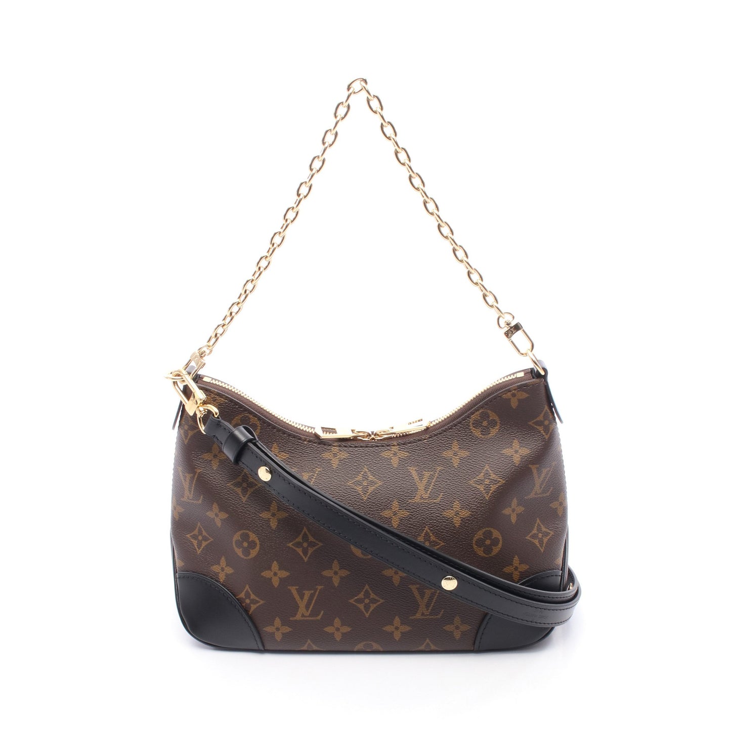 ブーローニュ NM モノグラム ノワール チェーンハンドバッグ PVC レザー ブラウン ブラック 2WAY ルイヴィトン バッグ LOUIS VUITTON