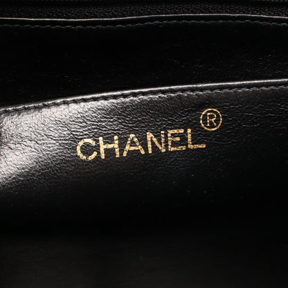 デカマトラッセ 30 シングルフラップ Wチェーンショルダーバッグ ラムスキン ブラック ゴールド金具 シャネル バッグ CHANEL