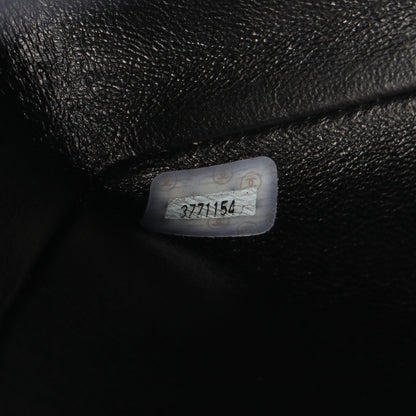 デカマトラッセ 30 シングルフラップ Wチェーンショルダーバッグ ラムスキン ブラック ゴールド金具 シャネル バッグ CHANEL