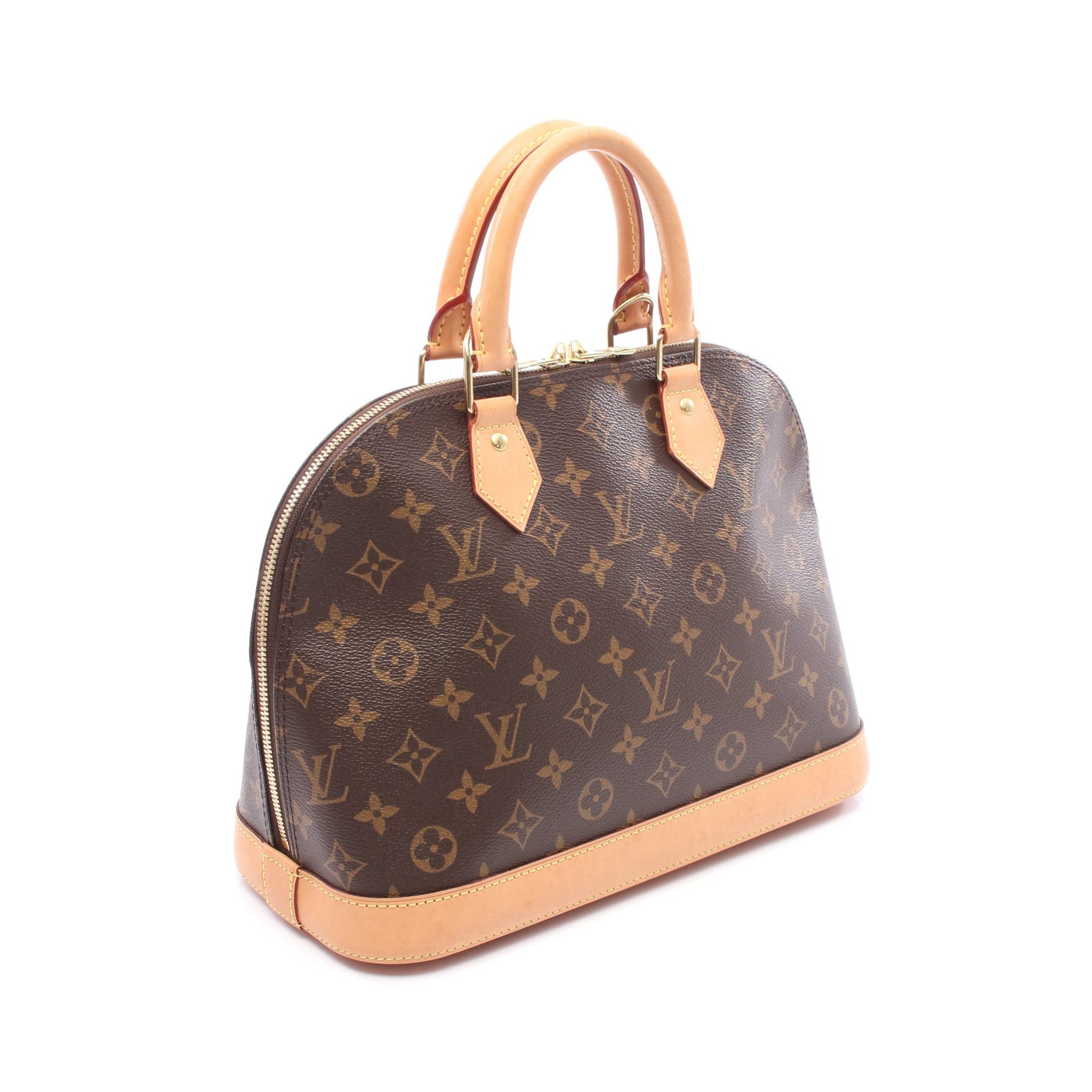 アルマ モノグラム ハンドバッグ PVC レザー ブラウン ルイヴィトン バッグ LOUIS VUITTON