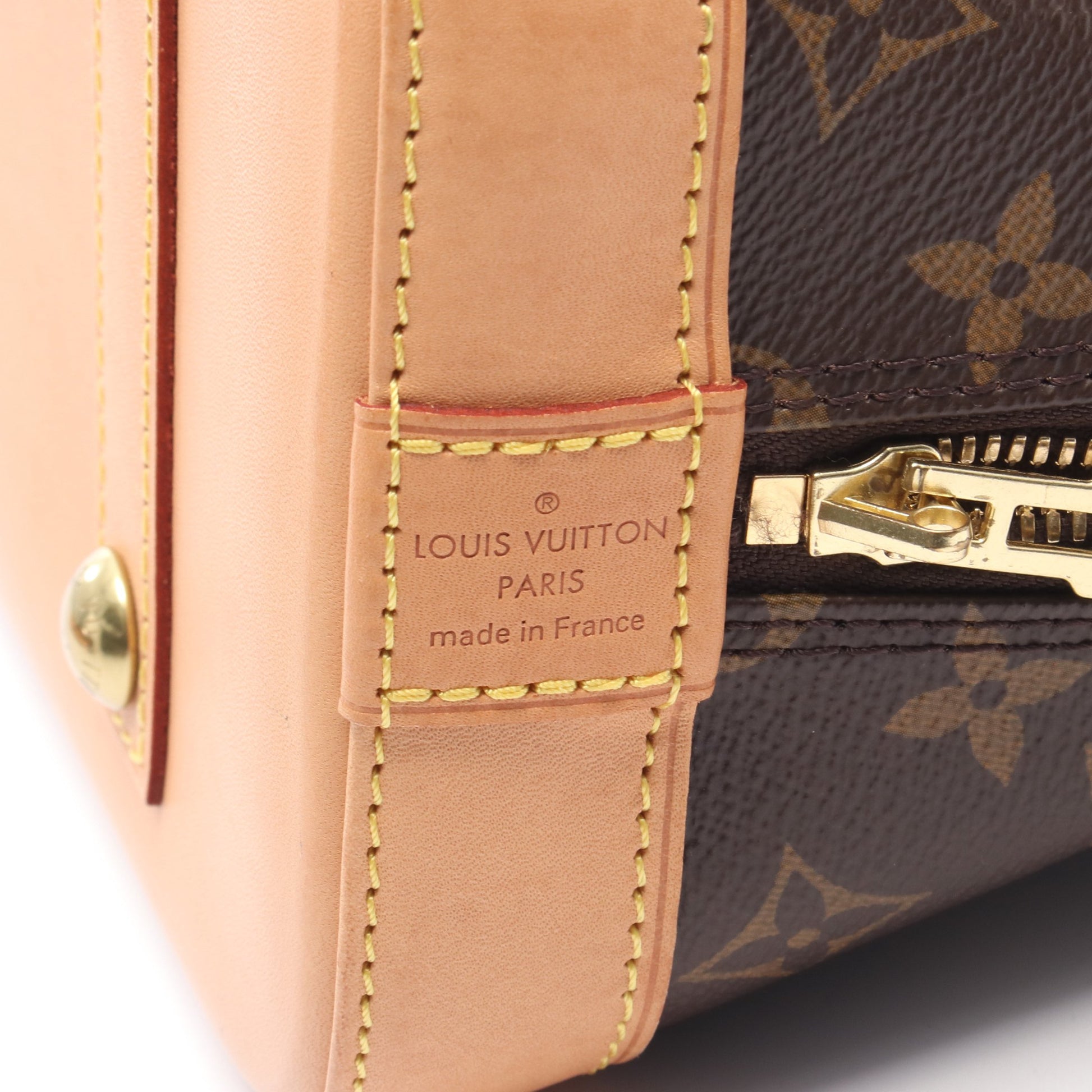 アルマ モノグラム ハンドバッグ PVC レザー ブラウン ルイヴィトン バッグ LOUIS VUITTON