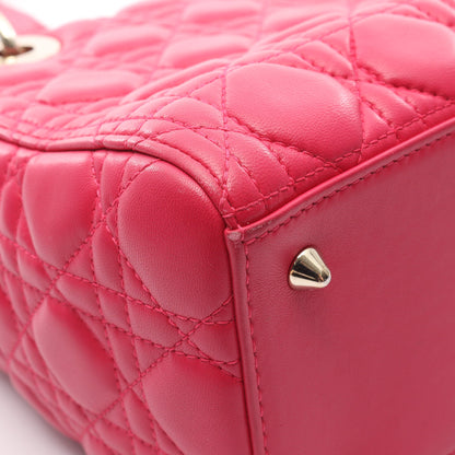 LADY DIOR レディディオール ハンドバッグ レザー ピンクパープル 2WAY クリスチャンディオール バッグ Christian Dior