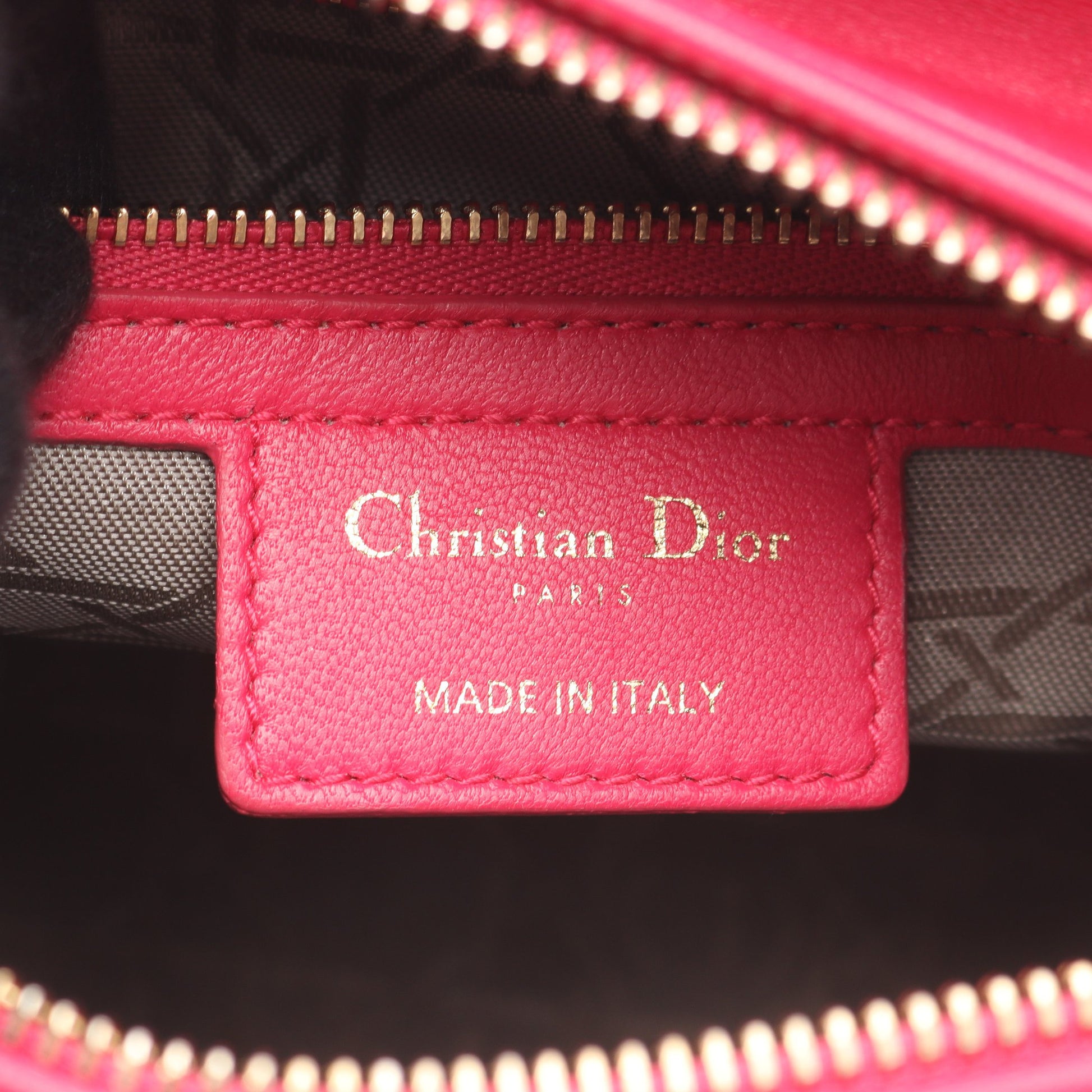 LADY DIOR レディディオール ハンドバッグ レザー ピンクパープル 2WAY クリスチャンディオール バッグ Christian Dior
