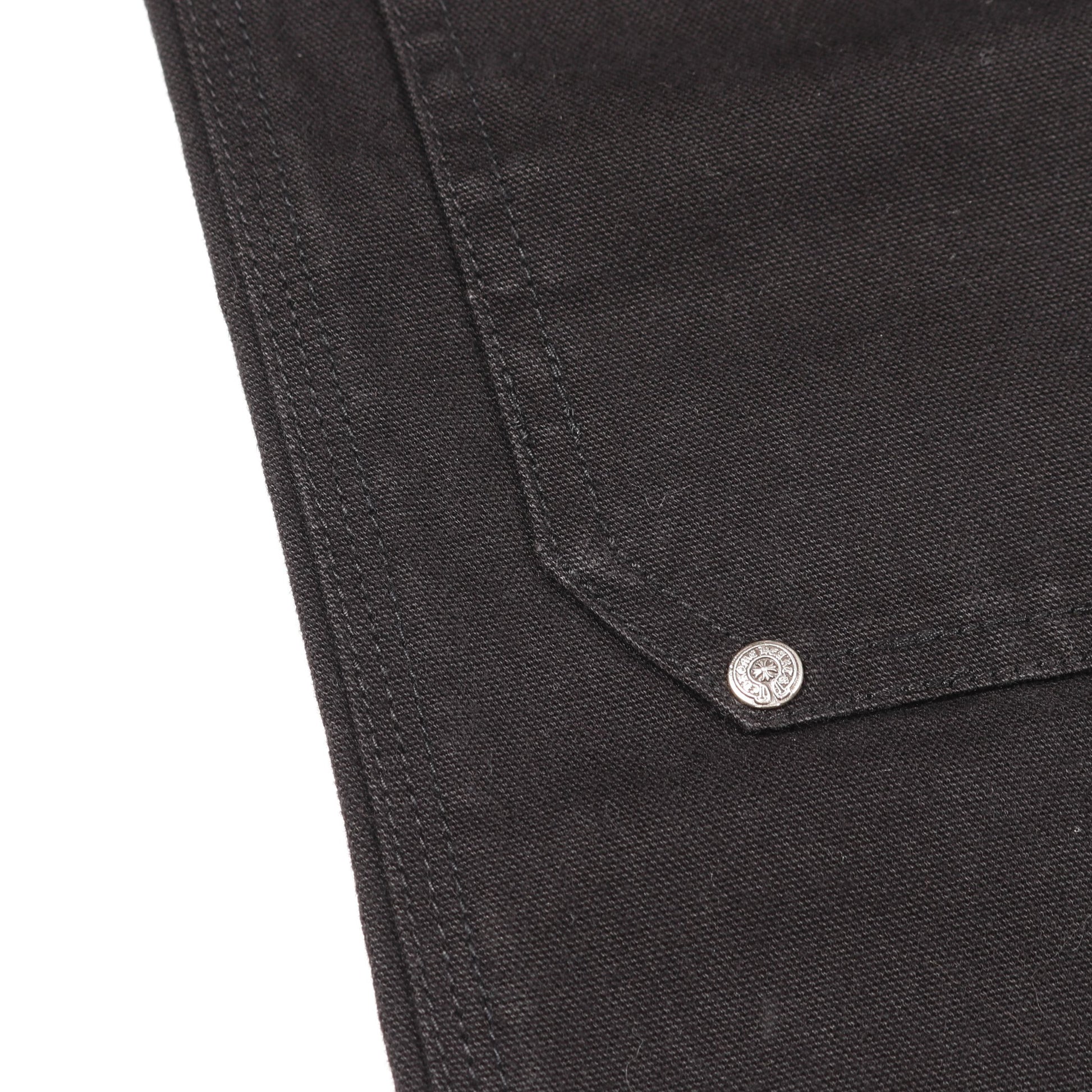 CARPENTER CANBAS DOUBLE KNEE カーペンター キャンバス ダブルニー パンツ コットン ブラック クロムハーツ ボトムス Chrome Hearts