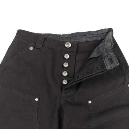 CARPENTER CANBAS DOUBLE KNEE カーペンター キャンバス ダブルニー パンツ コットン ブラック クロムハーツ ボトムス Chrome Hearts