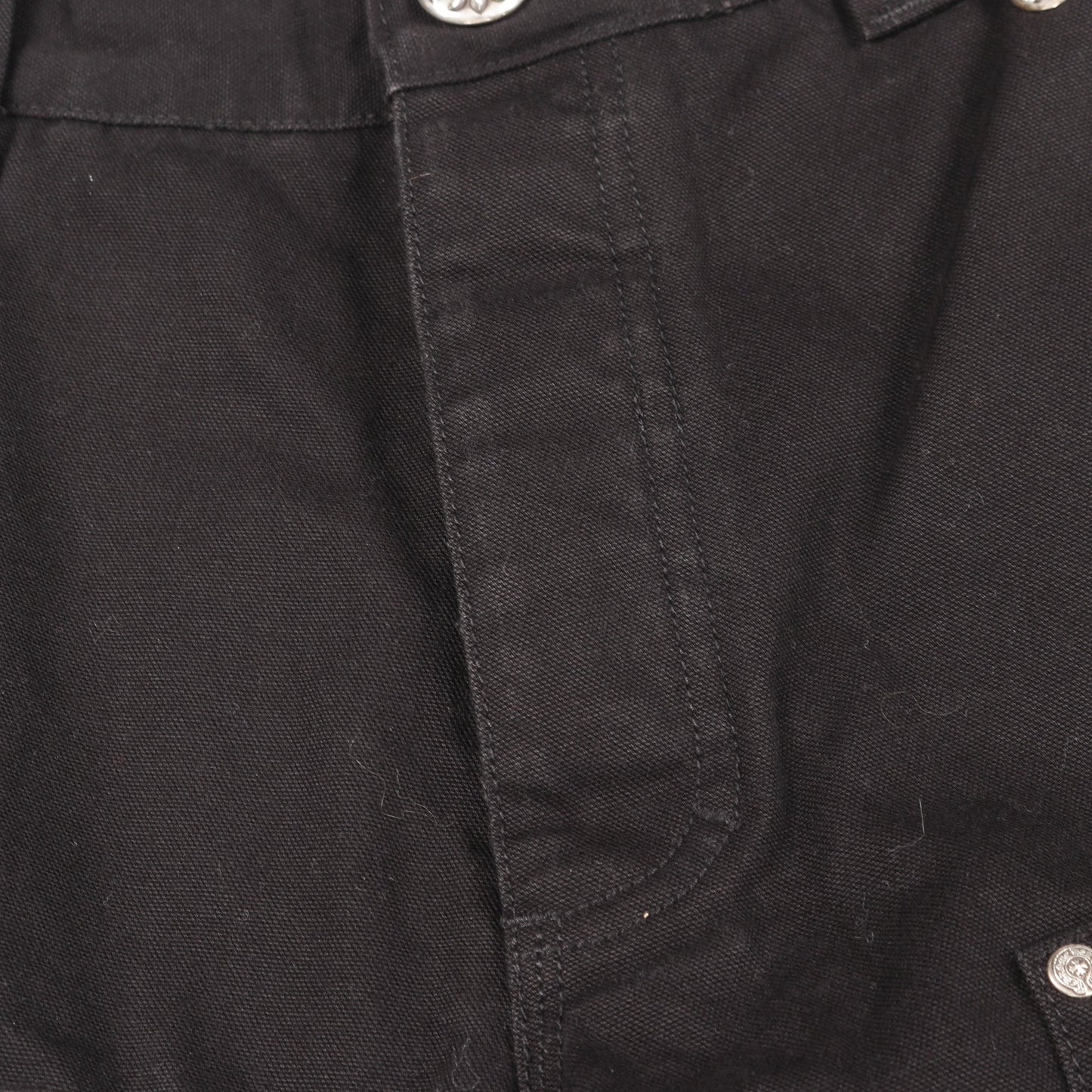 CARPENTER CANBAS DOUBLE KNEE カーペンター キャンバス ダブルニー パンツ コットン ブラック クロムハーツ ボトムス Chrome Hearts