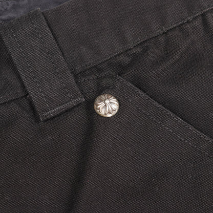 CARPENTER CANBAS DOUBLE KNEE カーペンター キャンバス ダブルニー パンツ コットン ブラック クロムハーツ ボトムス Chrome Hearts