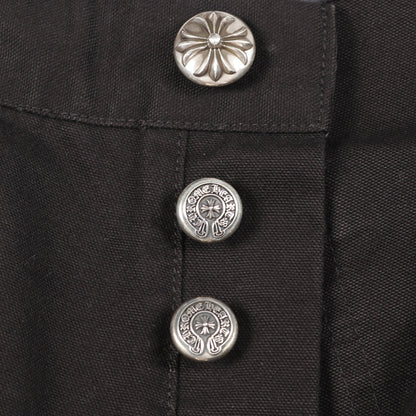 CARPENTER CANBAS DOUBLE KNEE カーペンター キャンバス ダブルニー パンツ コットン ブラック クロムハーツ ボトムス Chrome Hearts