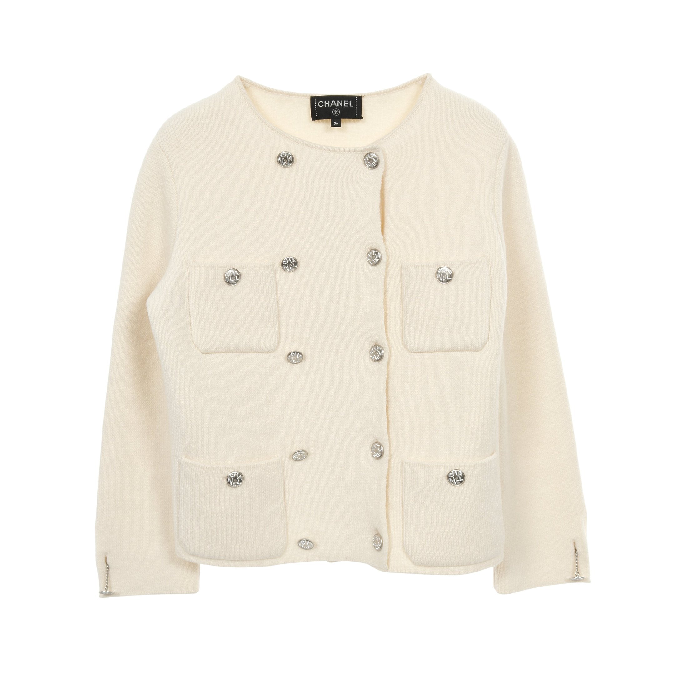 CHANEL ニットジャケットシルク