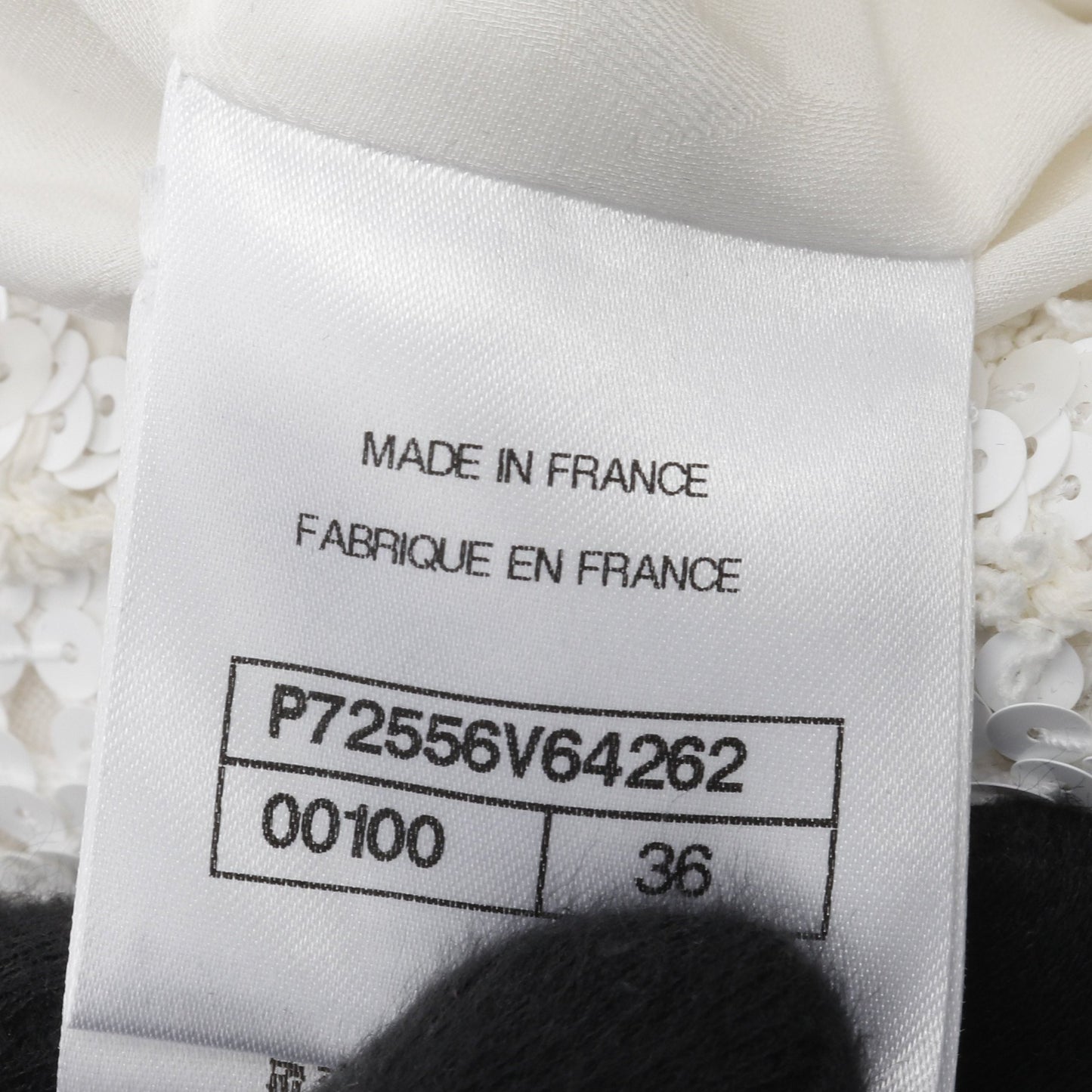 ココマークボタン スパンコール ジャケット コットン ナイロン ホワイト シャネル アウター CHANEL