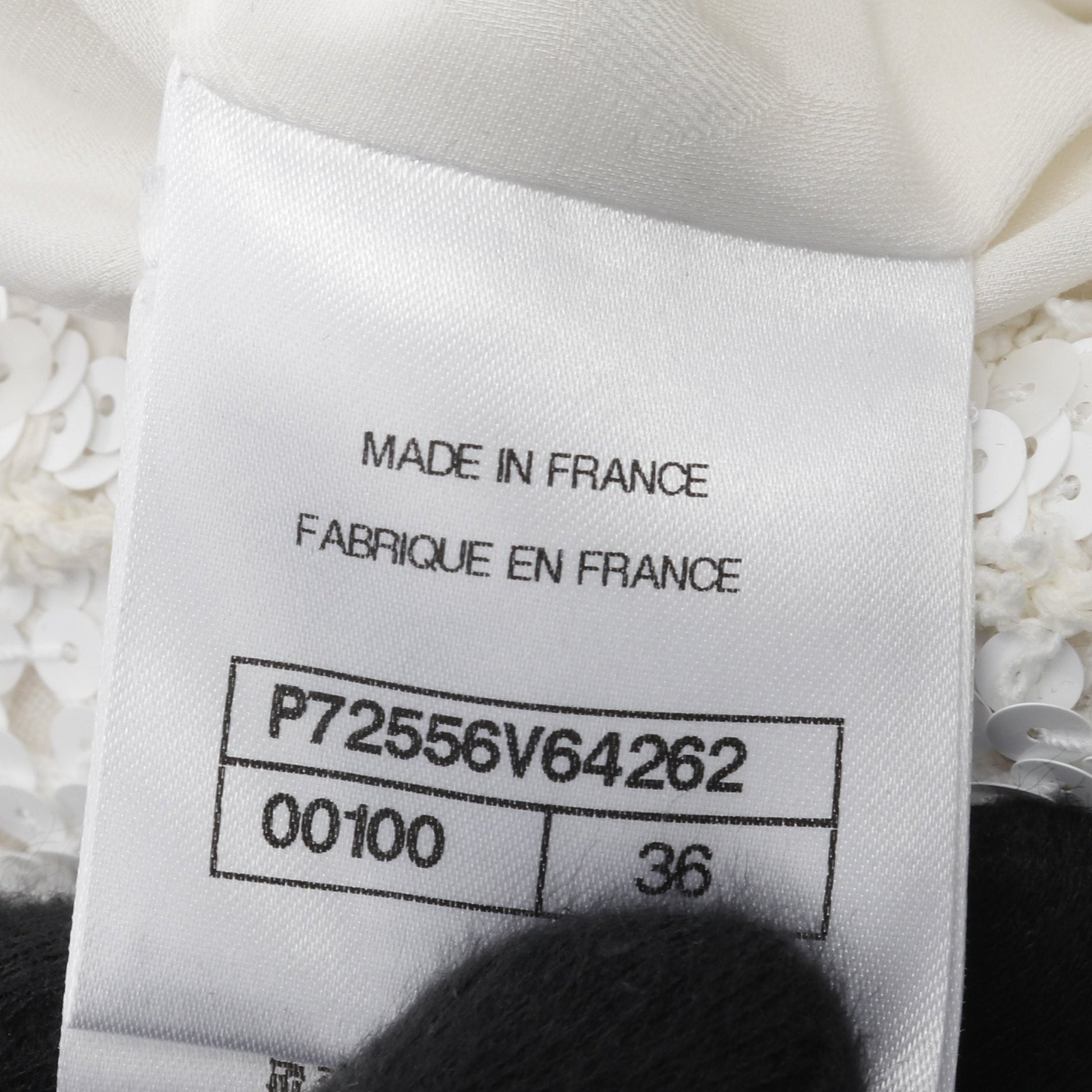 ココマークボタン スパンコール ジャケット コットン ナイロン ホワイト シャネル アウター CHANEL