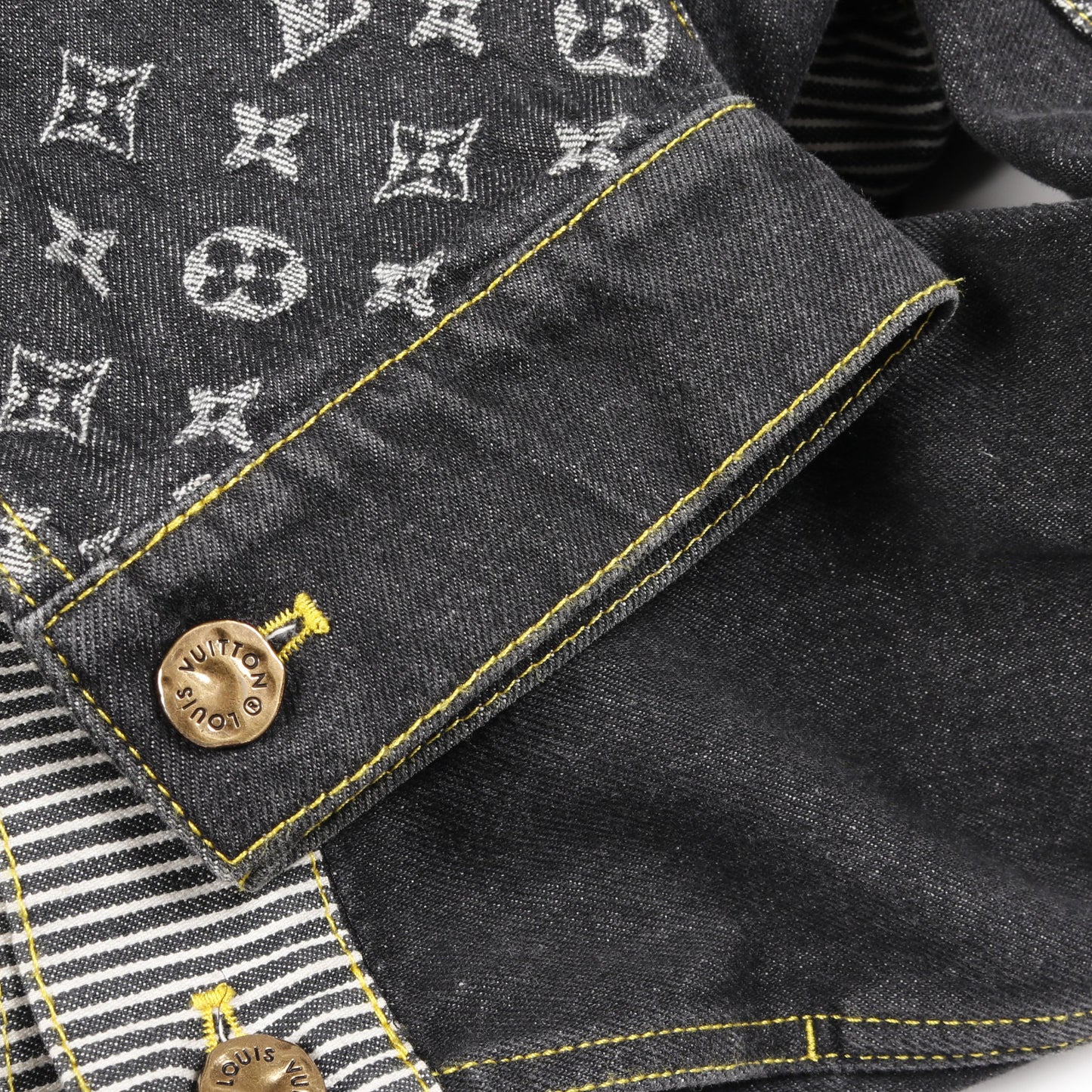 LOUIS VUITTON × NIGO モノグラム クレイジー デニムジャケット コットン ブラック グレー ルイヴィトン アウター LOUIS VUITTON