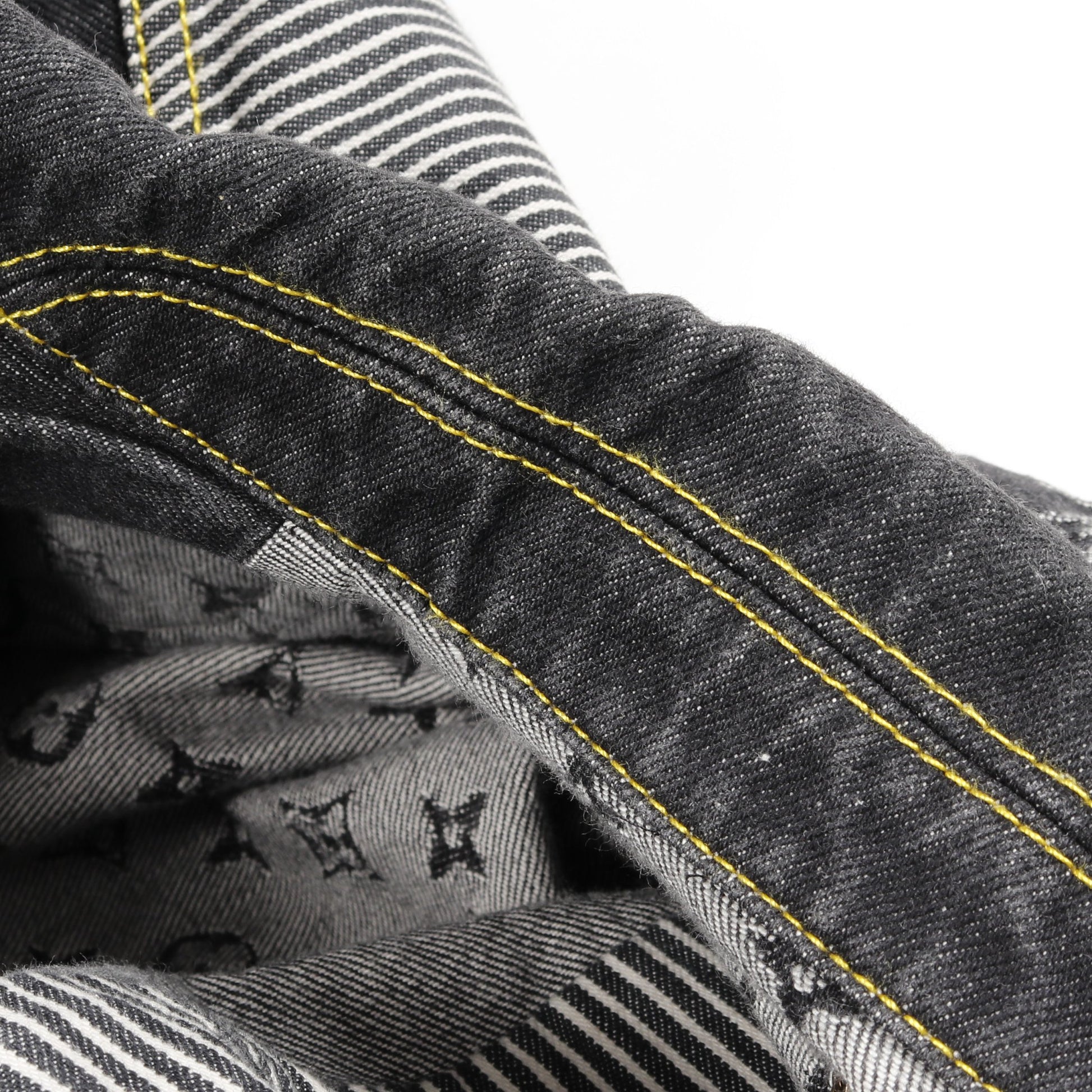 LOUIS VUITTON × NIGO モノグラム クレイジー デニムジャケット コットン ブラック グレー ルイヴィトン アウター LOUIS VUITTON