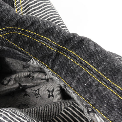 LOUIS VUITTON × NIGO モノグラム クレイジー デニムジャケット コットン ブラック グレー ルイヴィトン アウター LOUIS VUITTON