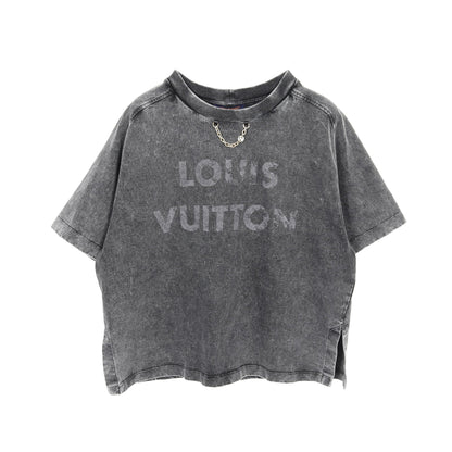 ヴィンテージエフェクト Tシャツ コットン ダークグレー ルイヴィトン トップス LOUIS VUITTON