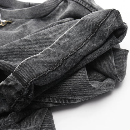 ヴィンテージエフェクト Tシャツ コットン ダークグレー ルイヴィトン トップス LOUIS VUITTON
