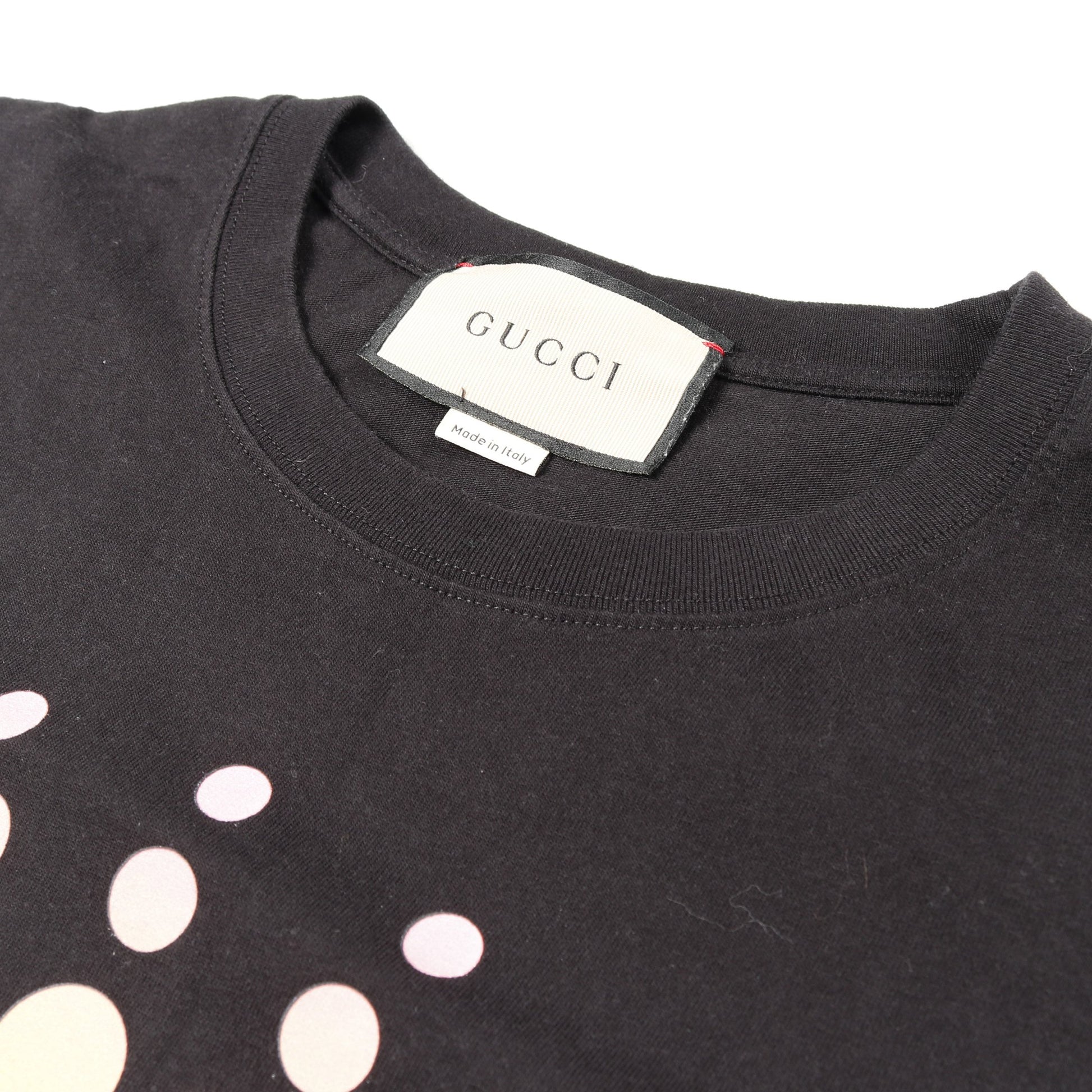 LOVE PARADE Tシャツ ハート コットン ブラック マルチカラー グッチ トップス GUCCI