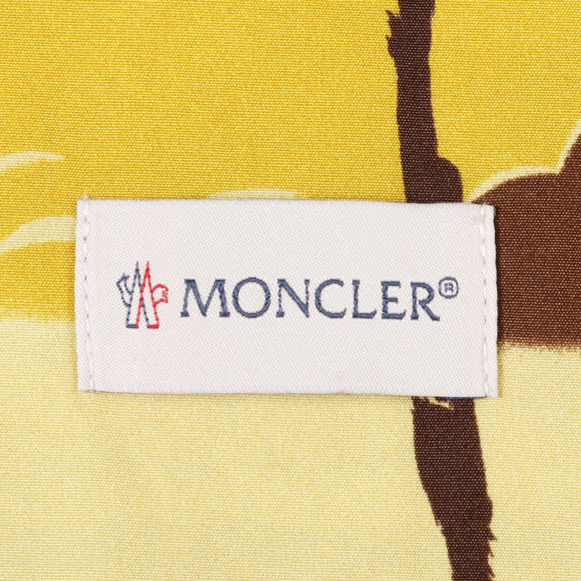 パームツリー アロハ シャツ コットン イエロー マルチカラー モンクレール トップス MONCLER