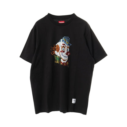 CLOWN SEQUIN S/S Tシャツ スパンコール コットン ブラック 21AW シュプリーム トップス Supreme