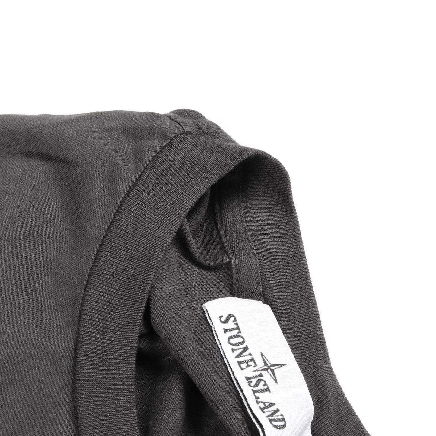 LOGO PATCH LONG SLEEVE T-SHIRT Tシャツ 長袖 コットン ブラック ストーンアイランド トップス Stone Island
