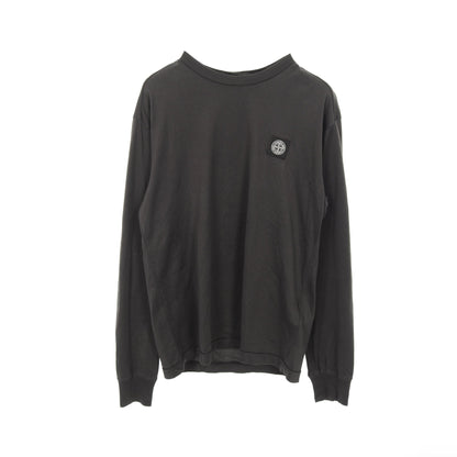 LOGO PATCH LONG SLEEVE T-SHIRT Tシャツ 長袖 コットン ブラック ストーンアイランド トップス Stone Island