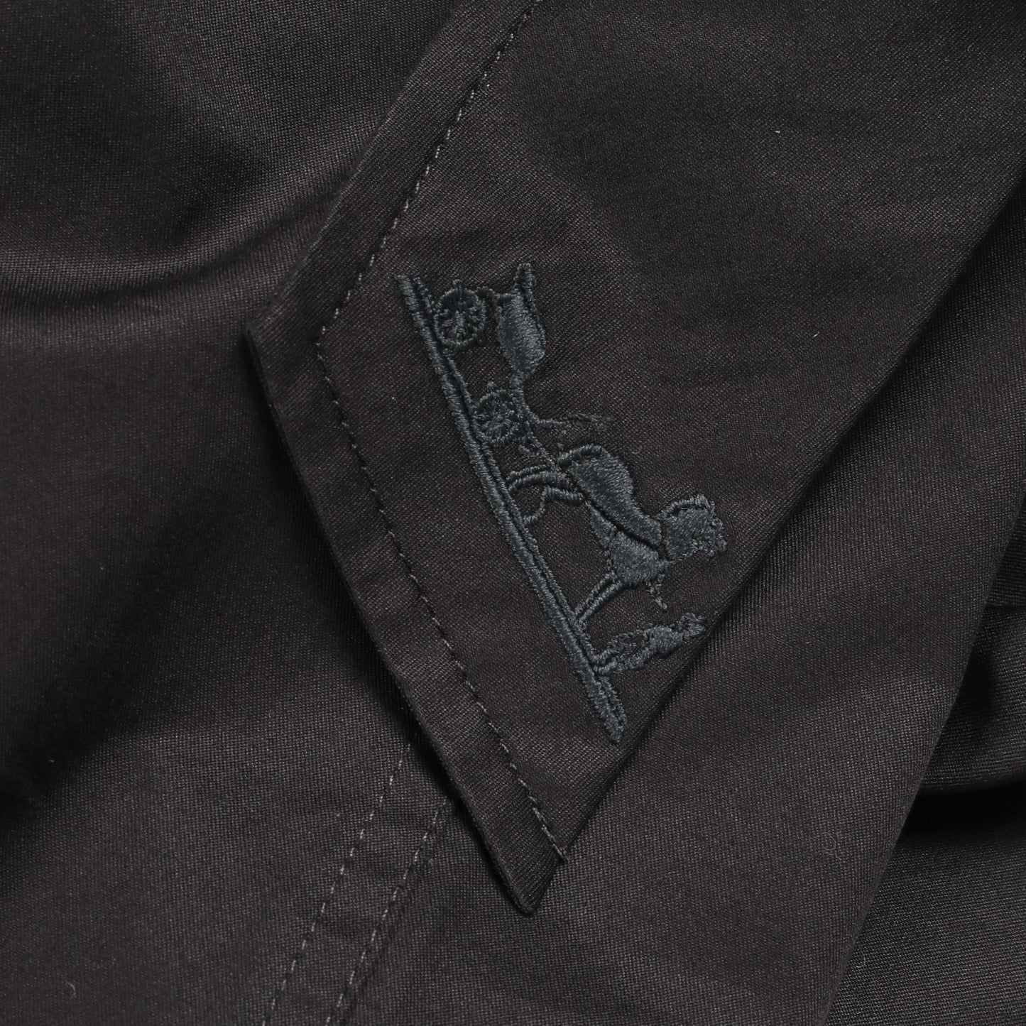 ツイリーネック ブラウス コットン ブラック エルメス トップス HERMES